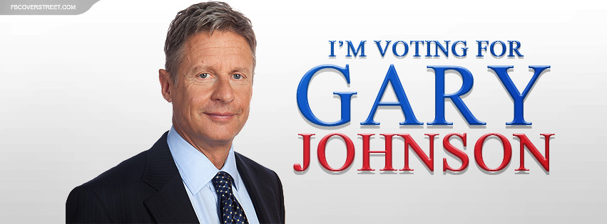 Im Voting For Gary Johnson Facebook cover