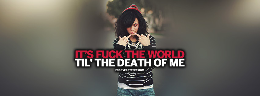 Til The Death of Me Quote  Facebook cover