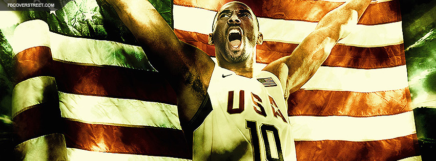 Kobe Bryant American Flag Facebook cover