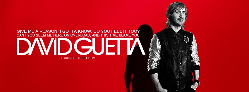 David Guetta When Love Takes Over Quote Facebook cover