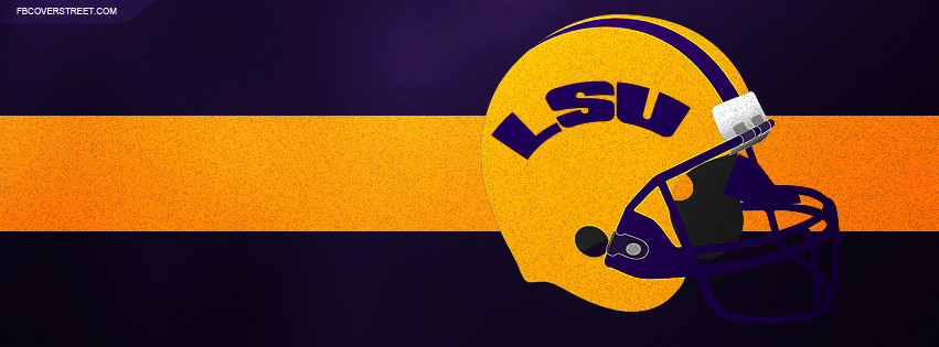 Louisiana State University Football Helmet Facebook cover