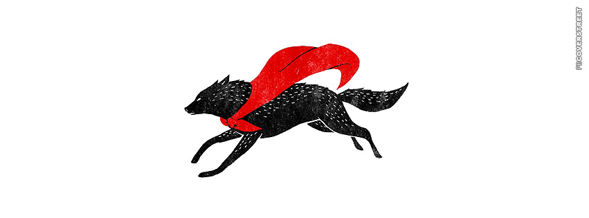 Red Riding Wolf  Facebook Cover