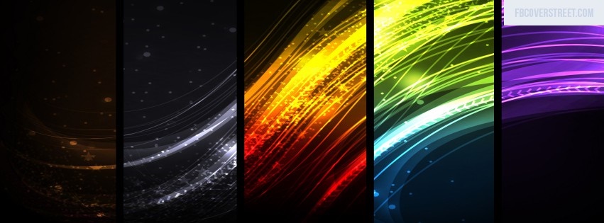 Colorful Abstract Collage Facebook cover