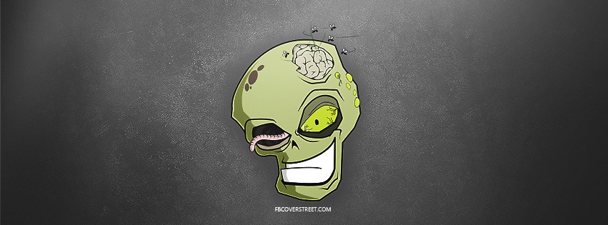Cool Zombie Face Facebook cover