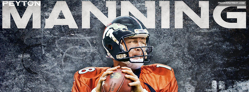 Peyton Manning Denver Broncos Facebook cover
