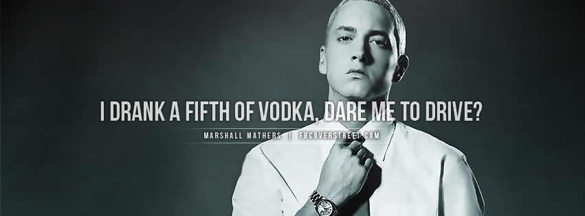 Eminem 5th of Vodka Facebook Cover