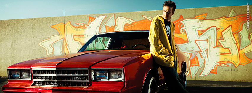 Jesse and his Car Breaking Bad Facebook Cover