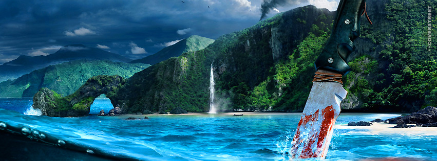 Far Cry 3 Blood Knife  Facebook cover