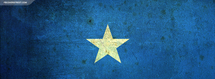Somalian Flag Grungey 2 Facebook cover