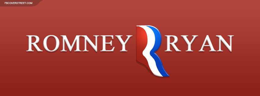 Romney Ryan Red Facebook cover