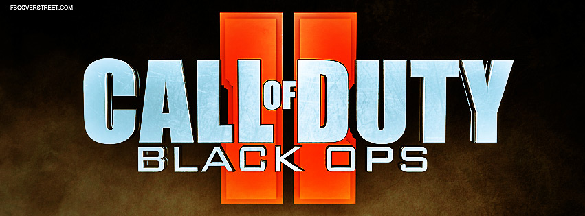 Call of Duty Black Ops II Colorful Logo Facebook Cover