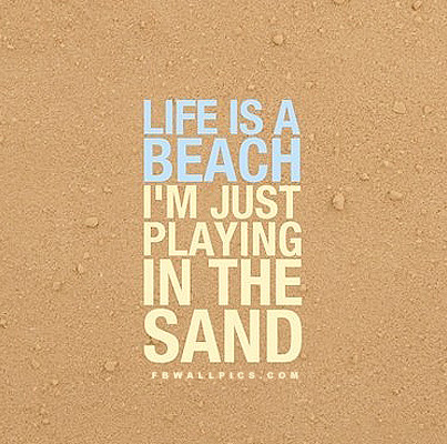 Life Is A Beach Facebook picture
