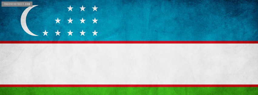 Uzbekistan Flag Facebook cover