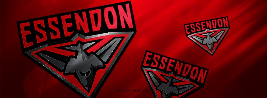 Essendon Bombers Logos Facebook cover