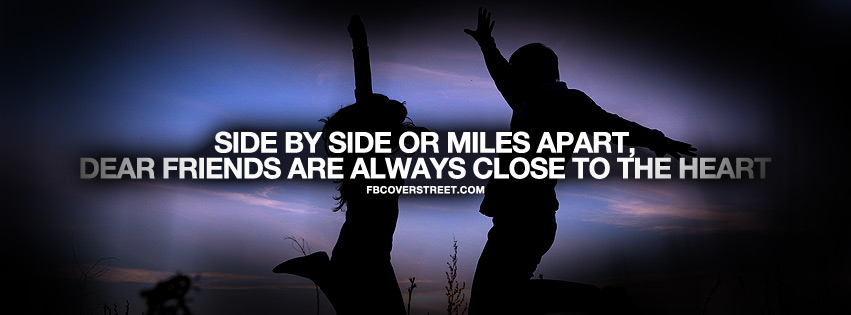 Real True Friends Quote Facebook cover