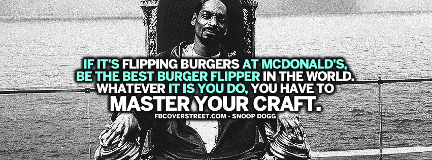 Master Your Craft Snoop Dogg Quote Facebook Cover