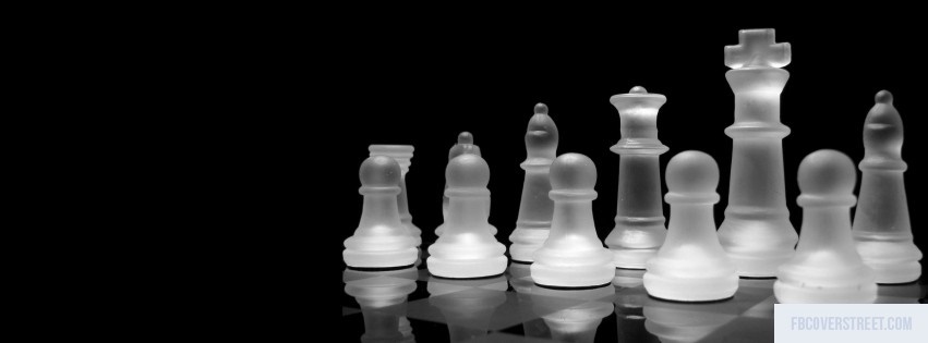 Chess Black and White Facebook cover
