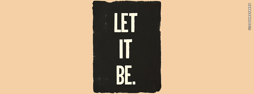 Let It Be  Facebook cover