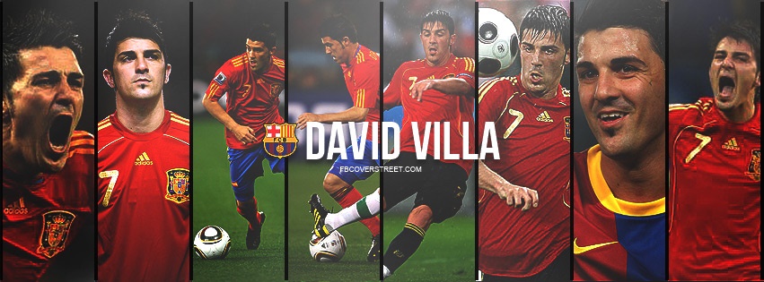 David Villa Spain Facebook cover