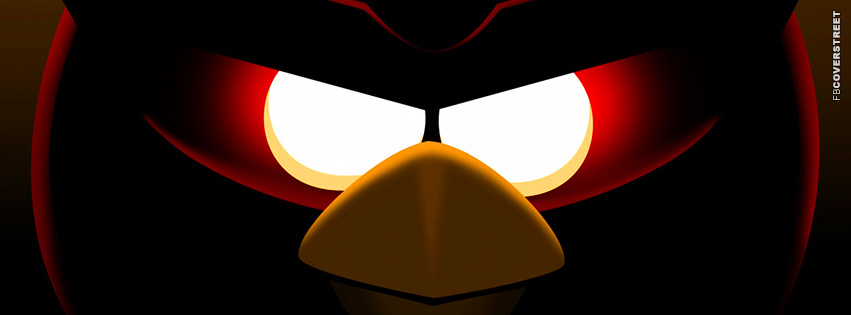 Angry Birds Space Red Bird Face  Facebook Cover