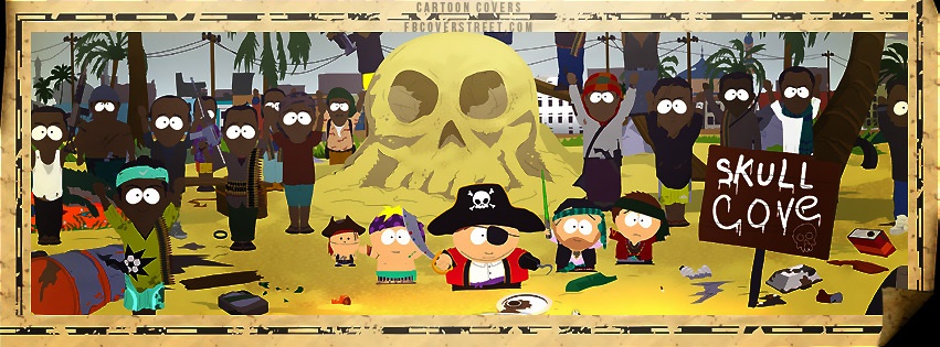 South Park Characters Skull Cove Facebook cover