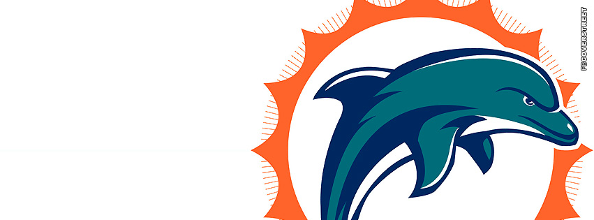 Miami Dolphins Big Logo  Facebook cover