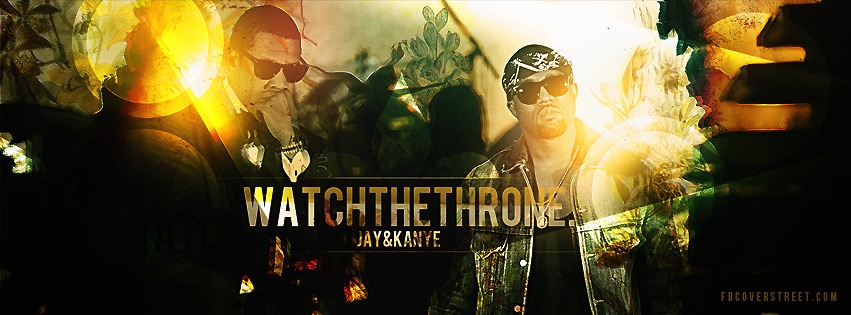 Jay Z and Kanye West Watch The Throne 3 Facebook Cover