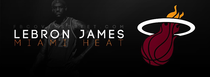 Lebron James Miami Heat Logo Facebook cover