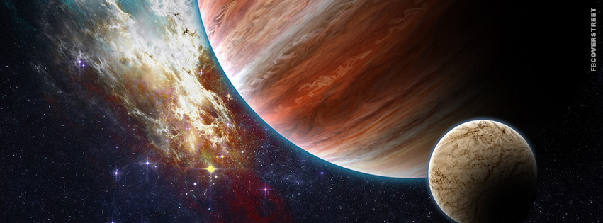 Jupiter In Abstract Space  Facebook Cover