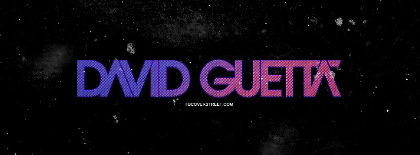 David Guetta Purple & Pink Logo Facebook cover