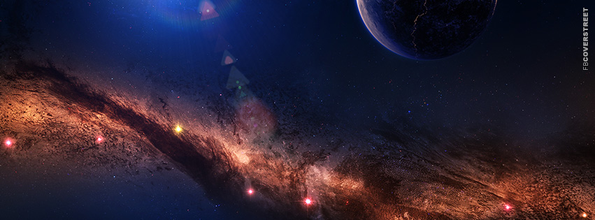 Abstract Space Dust  Facebook Cover