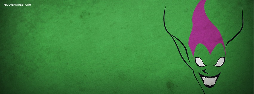 Green Goblin Face Facebook cover