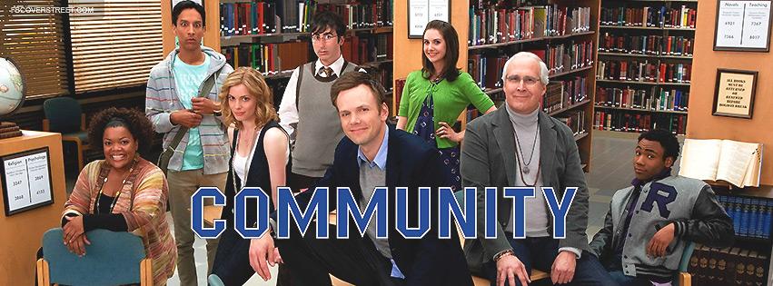 Community TV Show Main Cast Facebook Cover