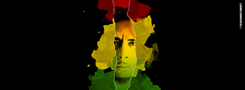 Bob Marley Peek Through  Facebook Cover