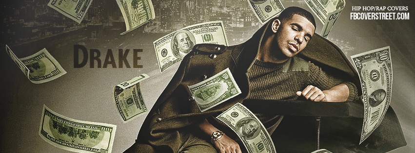 Drake With Money Facebook Cover
