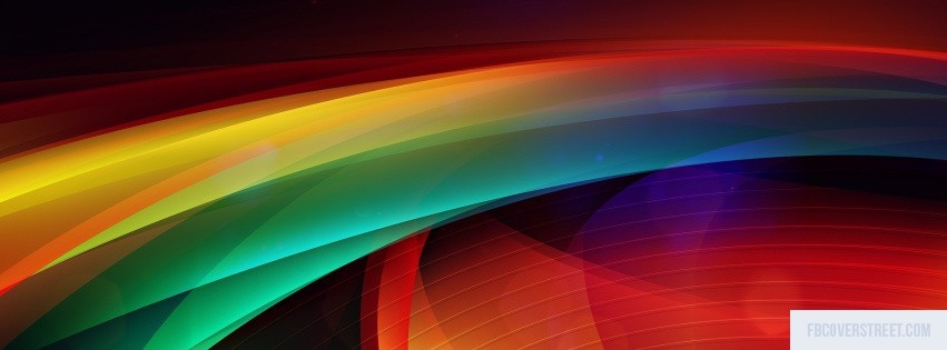 Colorful Flowing Abstract Creation Facebook cover