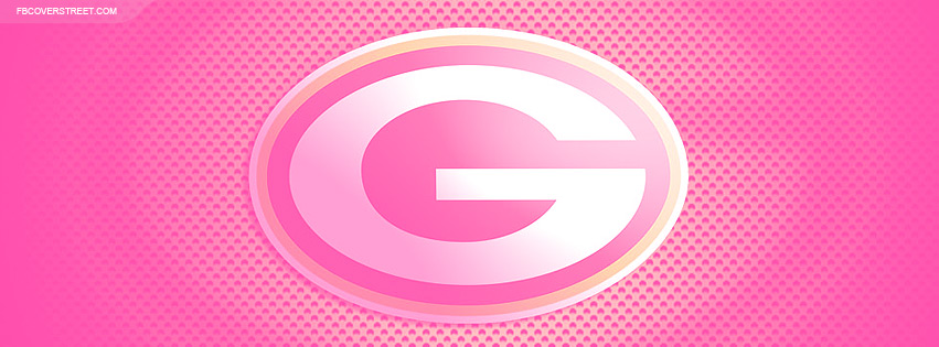 Green Bay Packers Pink Logo 5 Facebook cover