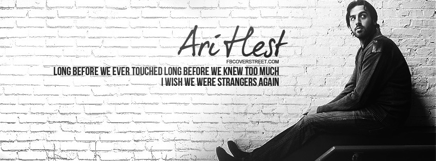 Ari Hest Strangers Again Quote Facebook cover