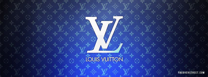 Louis Vuitton Blue Logo Facebook Cover - 0