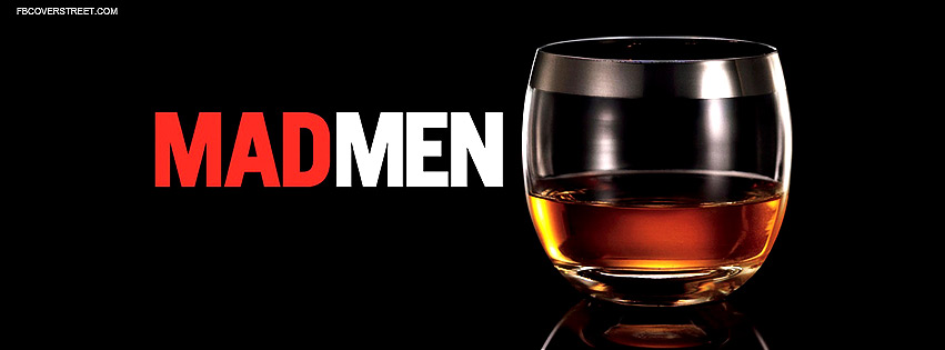 Mad Men Whiskey Glass Facebook cover