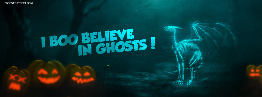 I Boo Believe In Ghosts Facebook cover