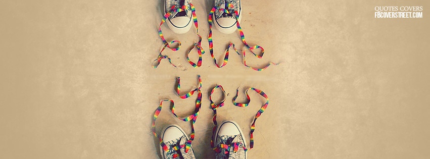Love You Shoelaces Facebook Cover