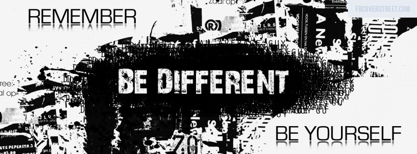Be Different Be Yourself Facebook cover