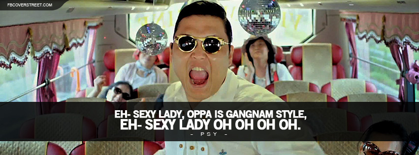 Psy Gangnam Style Lyrics Facebook cover