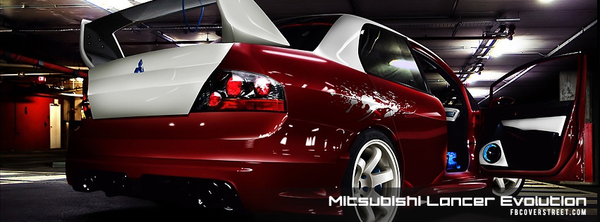 Mitsubishi Lancer Evolution Facebook Cover