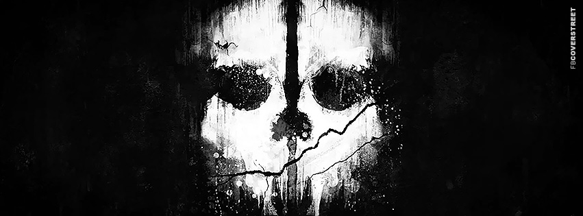 Call of Duty Ghosts Skull Logo Emblem Symbol Facebook Facebook cover