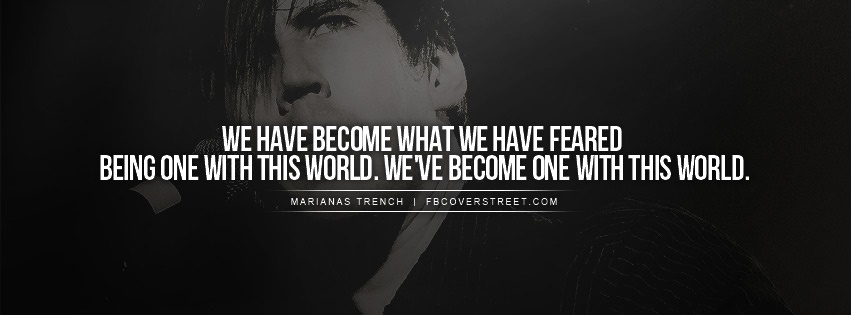 Marianas Trench August Burns Red Quote Facebook Cover
