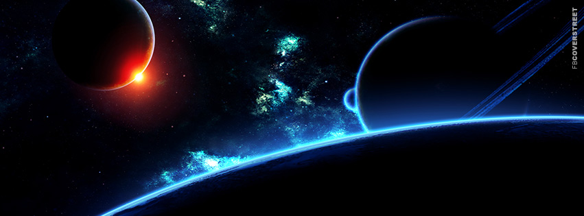 Abstract and Colorful Space  Facebook Cover