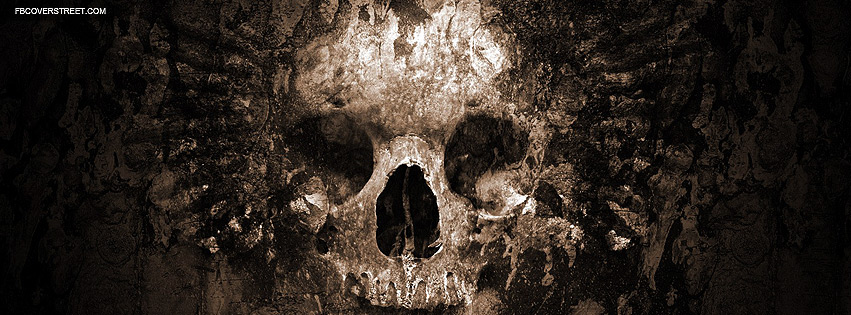 Skull In Concrete Facebook cover