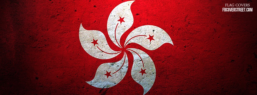 Hong Kong China Flag Facebook cover